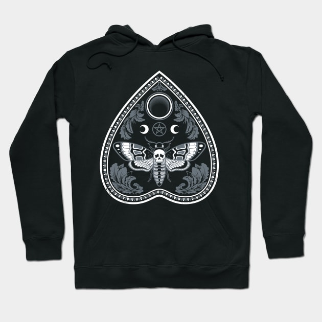 Deaths Head Moth - Goth Grunge Witchcore - Planchette Hoodie by Nemons